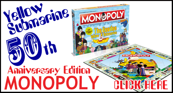 Yellow Submarine Monopoly 50th Anniversary Edition