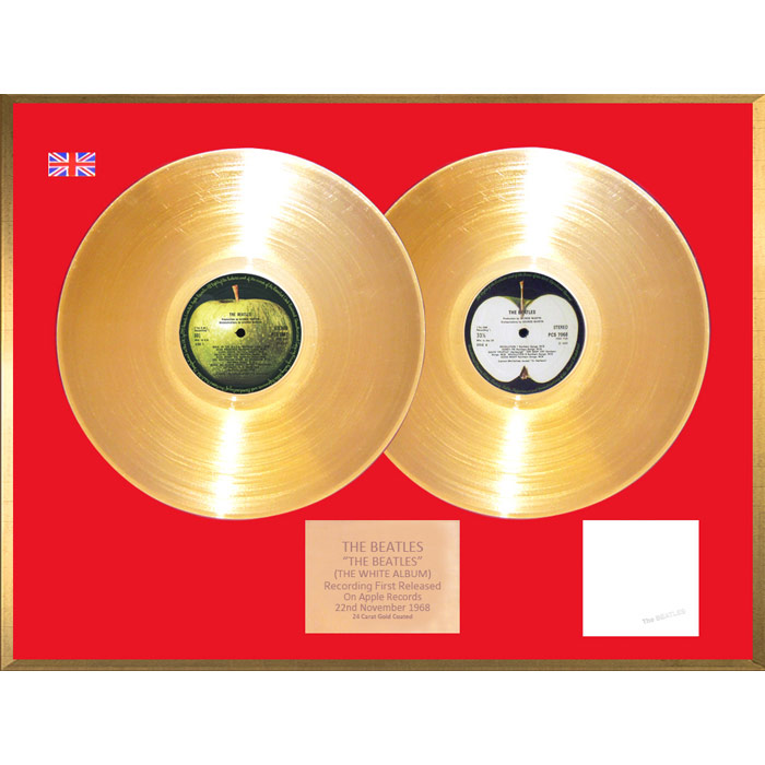 Beatles 24ct gold coated albums