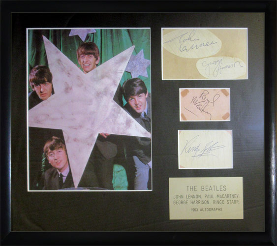 1963 concert programme signed by The Beatles